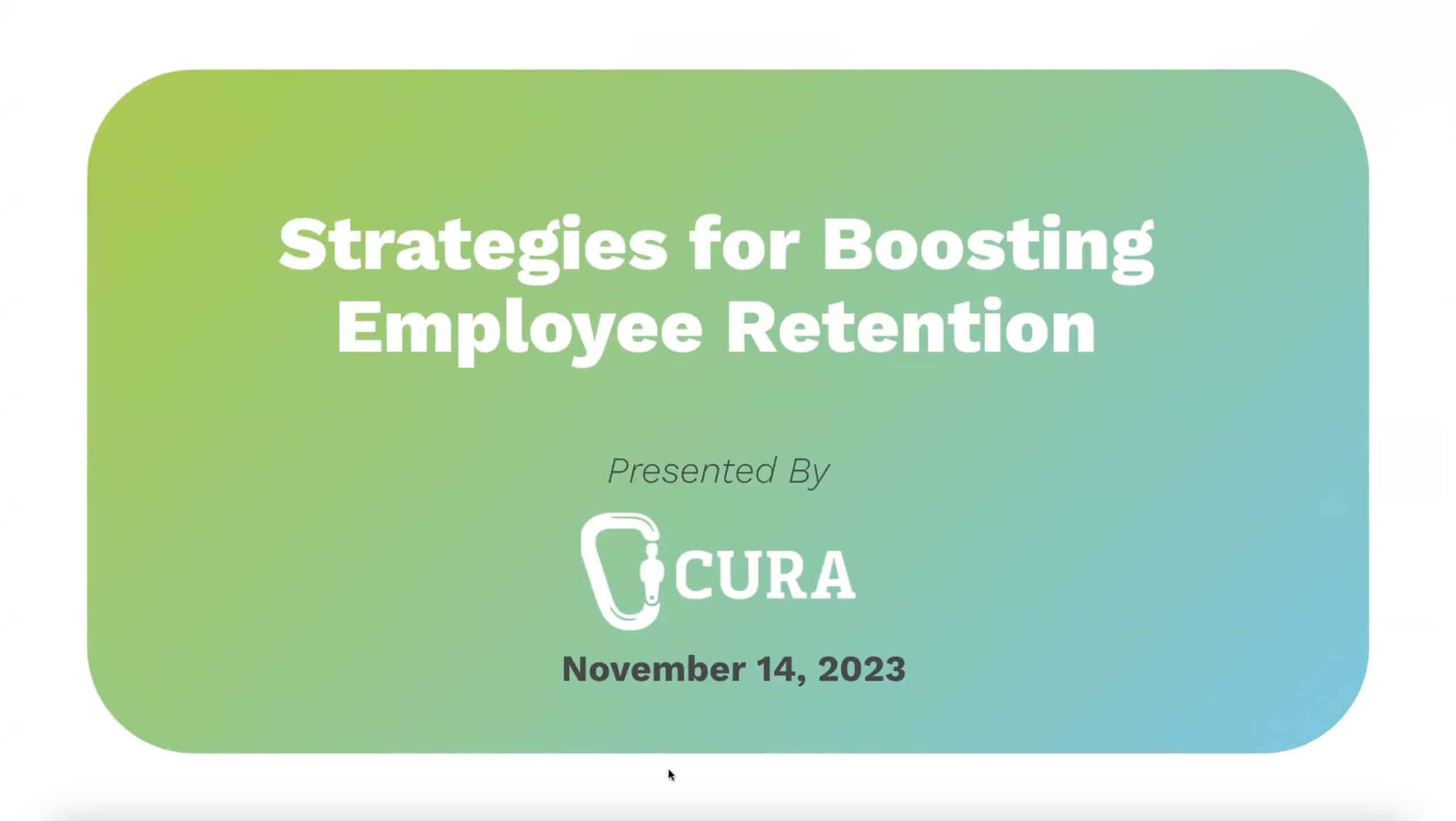 strategies for boosting employee retention