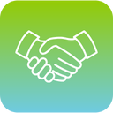 handshake icon representing outsourced HR services