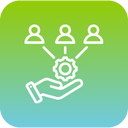Team strategy icon representing talent management services