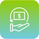 Compensation planning icon with dollar sign